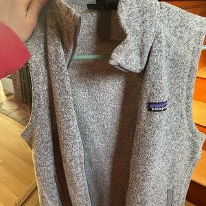 womens patagonia gray vest size small
